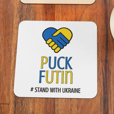 PUCK FUTIN UKRAINE FUNDRAISING COASTER