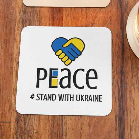 PEACE UKRAINE FUNDRAISING COASTER