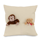 DOUBLE POCKET PERSONALISED CUSHION COVER -RESERVED FOR