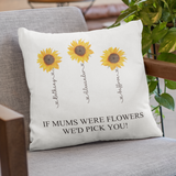 PERSONALISED SUNFLOWER CUSHION COVER