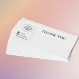 PERSONALISED THANK YOU CARDS - 21cm x 9.9cm