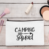 CAMPING SQUAD PERSONALISED MAKE-UP BAG / PENCIL CASE / KEEPER OF SMALL THINGS
